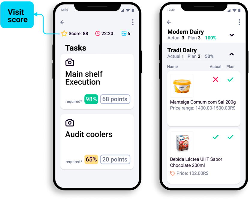 Ensure the highest Perfect Store score for each store visit